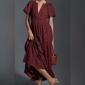 ANTHRO Maeve Somerset Limited Eyelet Edition Brown M